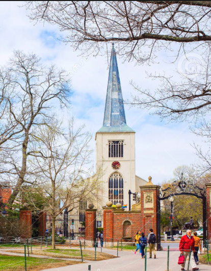 First Parish view from Harvard Yard